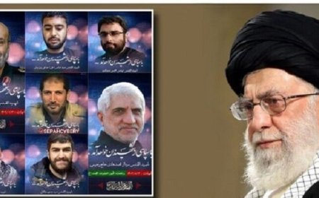 پیام رهبر معظم انقلاب برای شهادت سردار زاهدی و همرزمانش