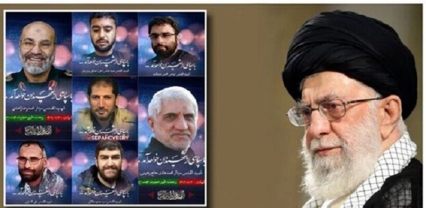پیام رهبر معظم انقلاب برای شهادت سردار زاهدی و همرزمانش