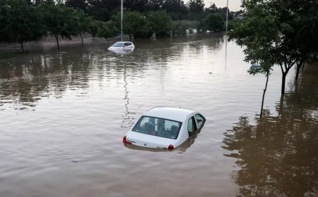 ببینید| ویدئویی از ایجاد یک زنجیره انسانی برای نجات پاکبان گرفتار در سیل مشهد