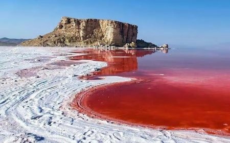 تغییر رنگ دریاچه ارومیه توجه ناسا را جلب کرد