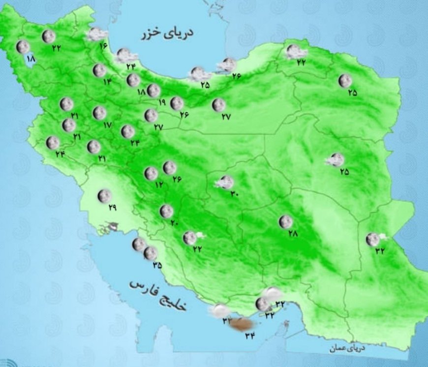 رگبار و رعدوبرق در استان‌های شمالی کشور
