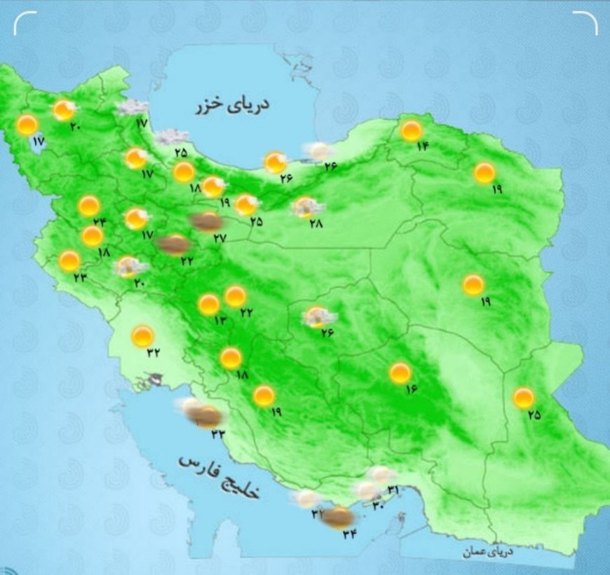 باد و باران در شمال کشور
