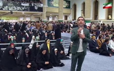 حال‌وهوای حسینیه امام خمینی پیش از دیدار دانش‌آموزان و دانشجویان با رهبر انقلاب