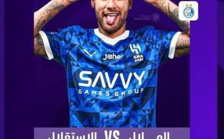 پوستر الهلال برای دیدار با استقلال با تصویر نیمار