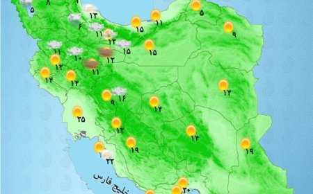 بارش باران در اکثر مناطق کشور