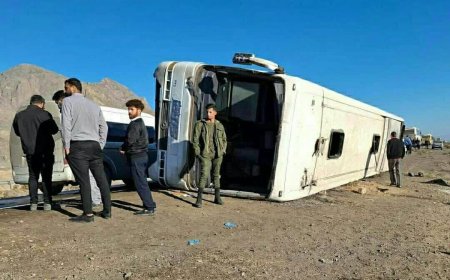 جزئیات حادثه واژگونی اتوبوس کارگران معدن سیرجان