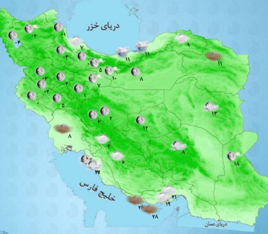 بارش برف و باران در شرق کشور