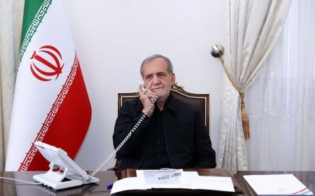 دعوت پزشکیان از علی‌اف برای سفر به تهران