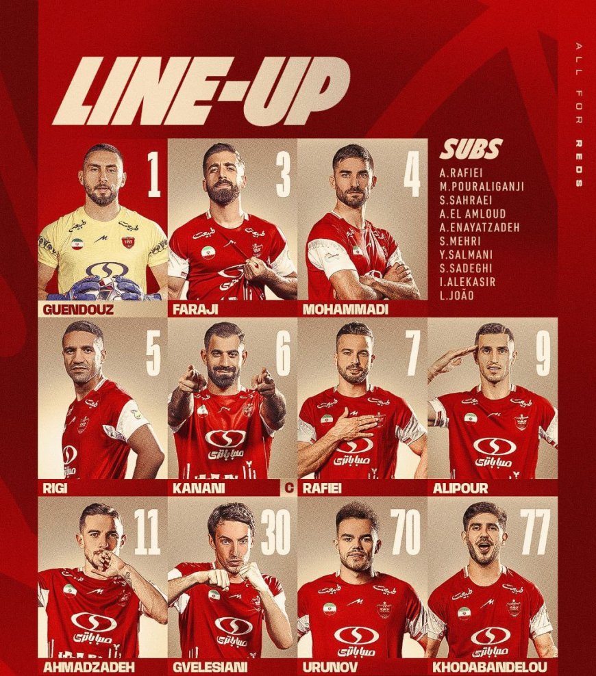 ترکیب پرسپولیس مقابل سپاهان