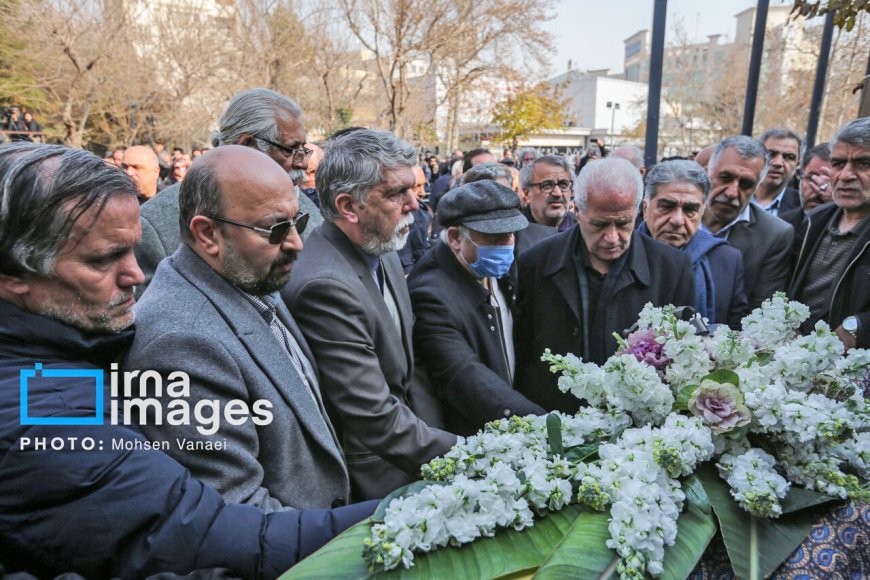 وداع با پیکر پدر موسیقی ایران