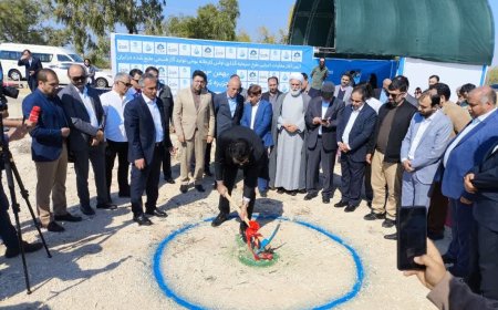 نخستین واحد بومی مینی «ال ان جی» کشور در کیش کلنگ زنی شد