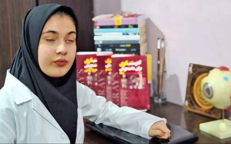 دختر نخبه کم‌بینای جنوبی بعد از دو سال انتظار در دانشکده پزشکی ثبت‌نام شد.