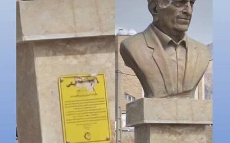 مجسمه بهمن بیگی در گچساران تخریب شد
