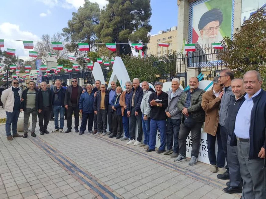 تجمع کارگران بازنشسته مخابرات راه دور ایران در شیراز