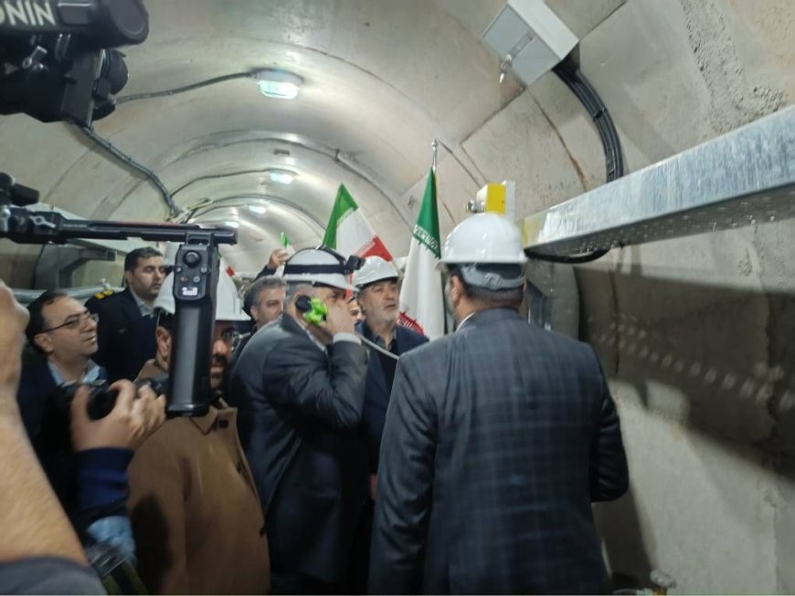 تونل انتقال انرژی دانشگاه  شیراز به ایستگاه فلسطین با حضور وزیر نیرو به بهره برداری رسید