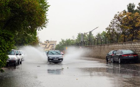 رگبار بهاری در شیراز