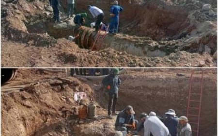 تعمیر و بازسازی خط انتقال آبرسانی سددرودزن به مرودشت