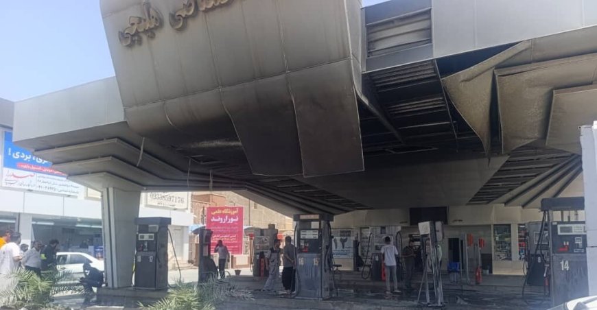 آتش در جایگاه سوخت هلیچی آبادان خاموش شد