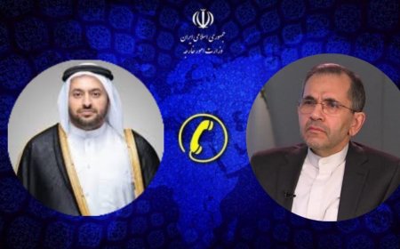 گفتگوی تلفنی تخت‌روانچی با وزیر مشاور در وزارت خارجه قطر