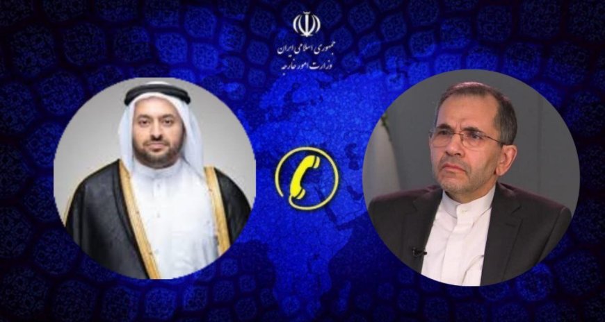 گفتگوی تلفنی تخت‌روانچی با وزیر مشاور در وزارت خارجه قطر