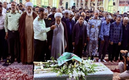 بندرعباس در سوگ شهید امنیت/ تشییع باشکوه پیکر شهید بیرقی‌فرد‌