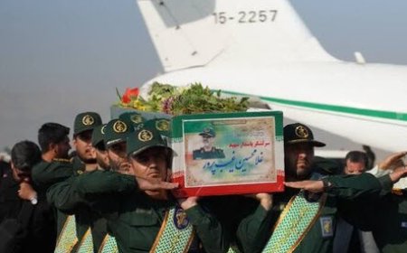پیکر سردار شهید غلامحسین غیب پرور وارد شیراز شد
