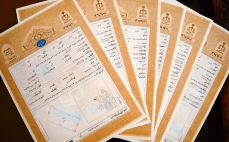 سند تک برگ بزرگترین پلاک اراضی واقع در بستر دریاچه سد درودزن صادر شد