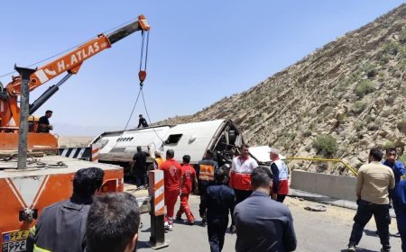 آخرین وضعیت درمانی مصدومان واژگونی اتوبوس محور فیروزآباد ـ کوار