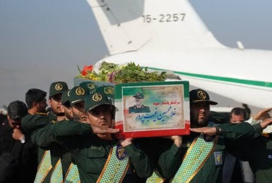 پیکر سردار شهید غلامحسین غیب پرور وارد شیراز شد