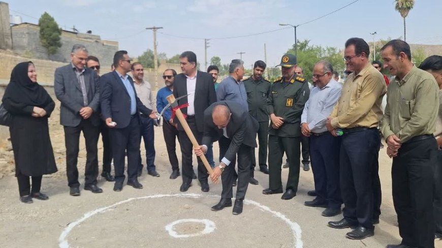 عملیات ساخت نخستین بازارچه دائمی گچساران آغاز شد