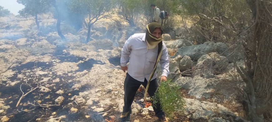 جدال باد و آتش در کوه سیاه لنده
