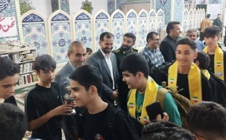 عزیمت نخستین کاروان دانش‌آموزی کهگیلویه به پیاده‌روی اربعین
