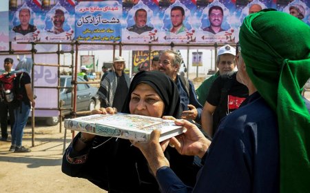 ببینید| تصاویر ارسالی از حال و هوای زائران اربعین در مرز چذابه
