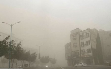 طوفان شن، آسمان بندرعباس را تیره کرد