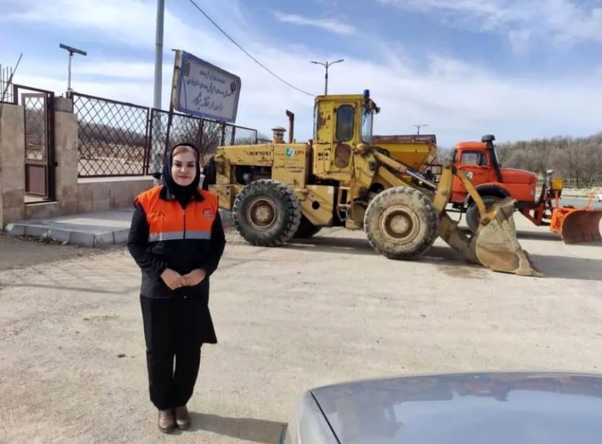 انتصاب یک بانو بعنوان رییس راهداری یک شهرستان در فارس
