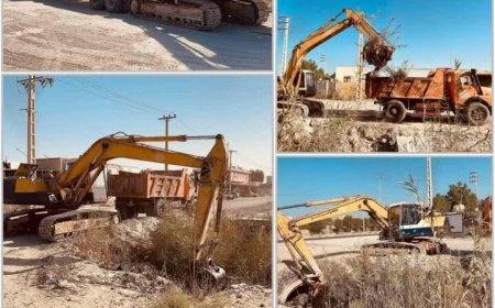 عملیات لایروبی کانال‌های آب‌های سطحی در بوشهر آغاز شد