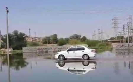 شهروند خبرنگار:فوران فاضلاب در خیابان های اهواز