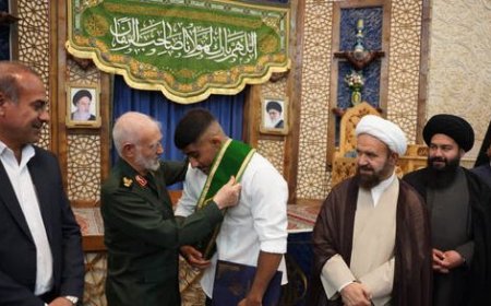«پهلوان غلامرضا فرخی» خادم افتخاری حرم شاهچراغ(ع) شد