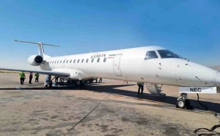 نخستین پرواز هواپیمایی رایمون در فرودگاه شیراز به زمین نشست