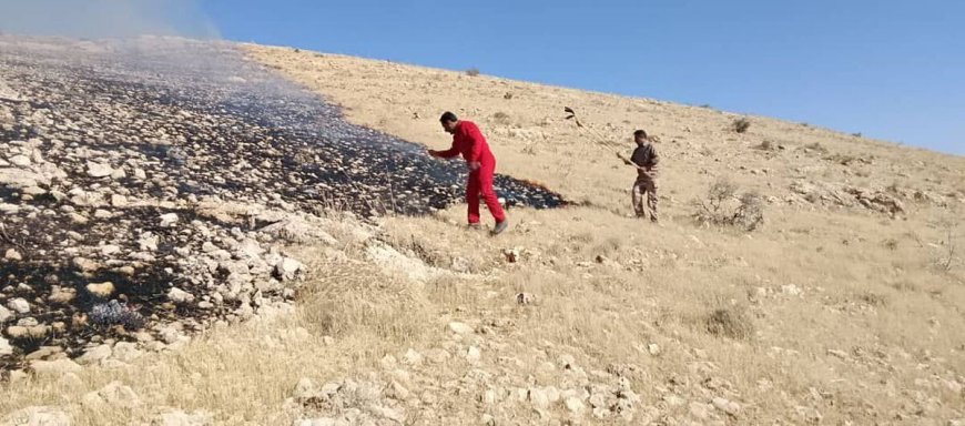 بازداشت عامل آتش سوزی مراتع حمزه خانی کاکان