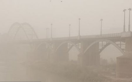 وقوع گرد و خاک و شکل‌گیری مه در خوزستان طی روزهای آینده