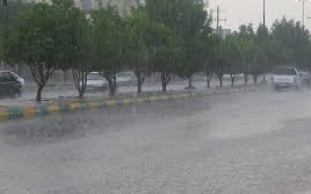 دقایقی پیش بارندگی شدید در کنگان