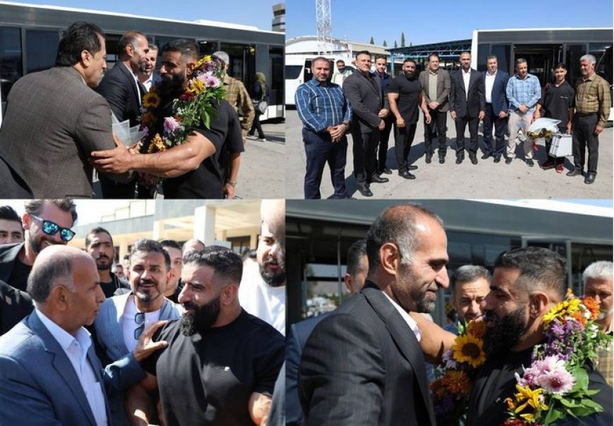استقبال از هادی چوپان در فرودگاه شیراز