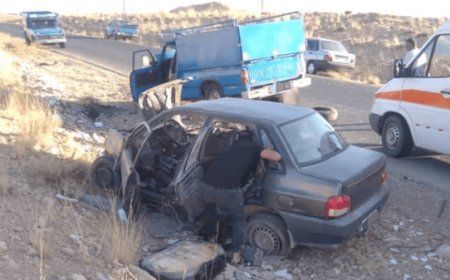 نجات سه مصدوم در تصادف مرگبار محور سرچهان–قادرآباد