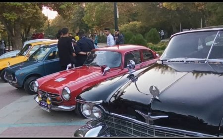 گزارش تصویری از گردهمایی خودروهای کلاسیک در شیراز