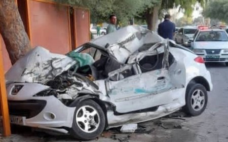 تصادف ۲۰۷ در بندرعباس جان راننده را گرفت