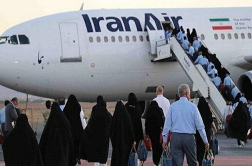 اعزام دومین گروه زائران حج عمره ۱۴۰۴ از فرودگاه بوشهر