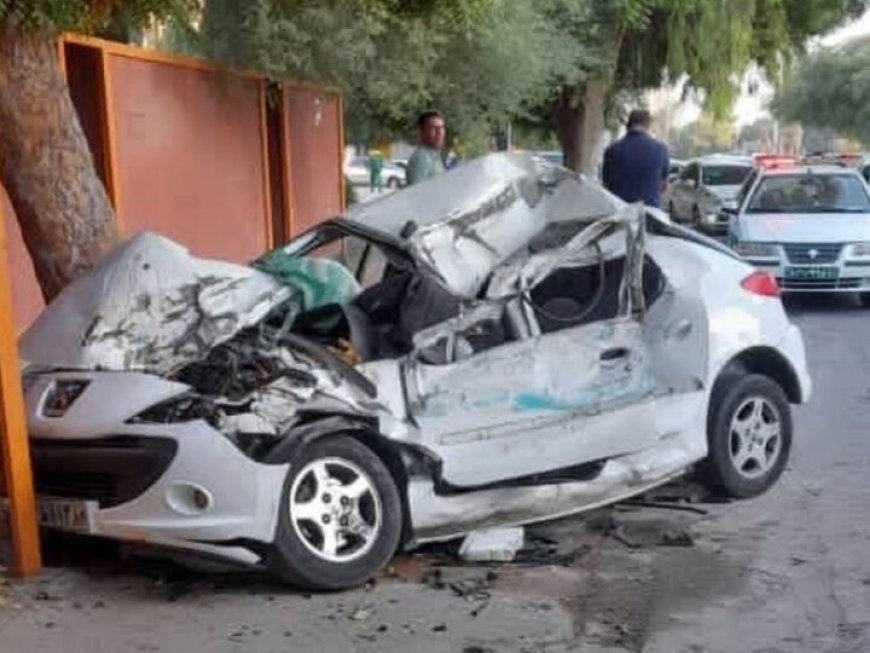 تصادف ۲۰۷ در بندرعباس جان راننده را گرفت