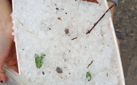 بارش تگرگ در دزفول