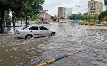 ببینید| آبگرفتگی بلوار چمران شیراز_امروز 6 فروردین